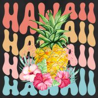 Hawaii Pineapple Summer Groovy Retro Adult Drive Performance Visor