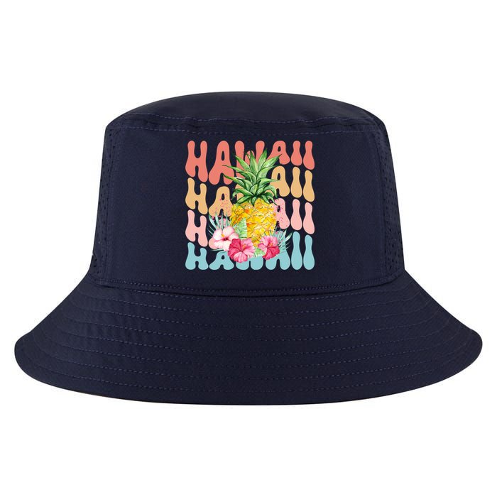 Hawaii Pineapple Summer Groovy Retro Cool Comfort Performance Bucket Hat