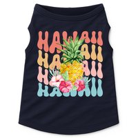 Hawaii Pineapple Summer Groovy Retro Doggie Tank