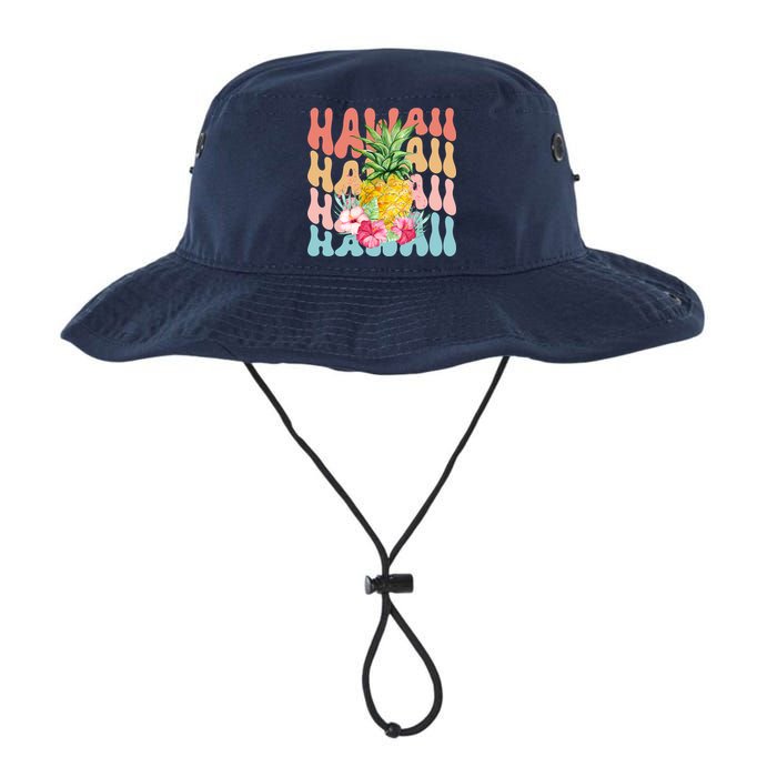 Hawaii Pineapple Summer Groovy Retro Bucket Hat