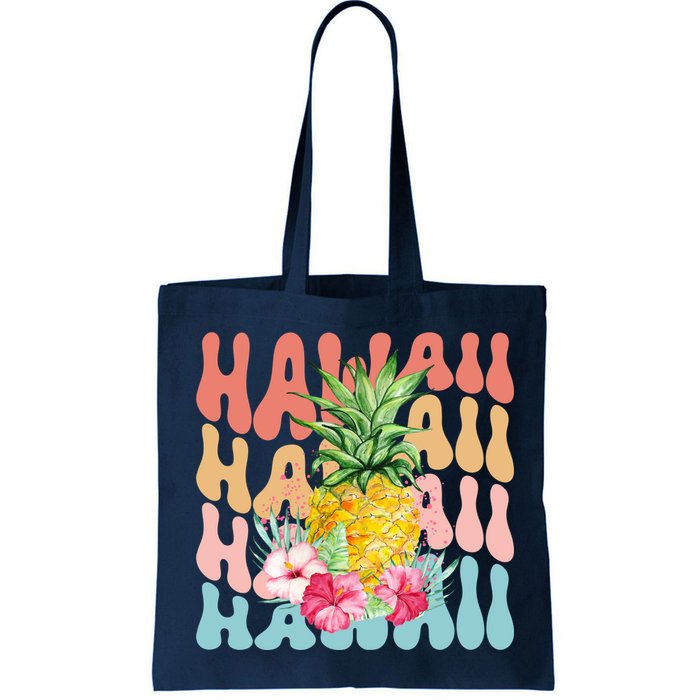 Hawaii Pineapple Summer Groovy Retro Bag