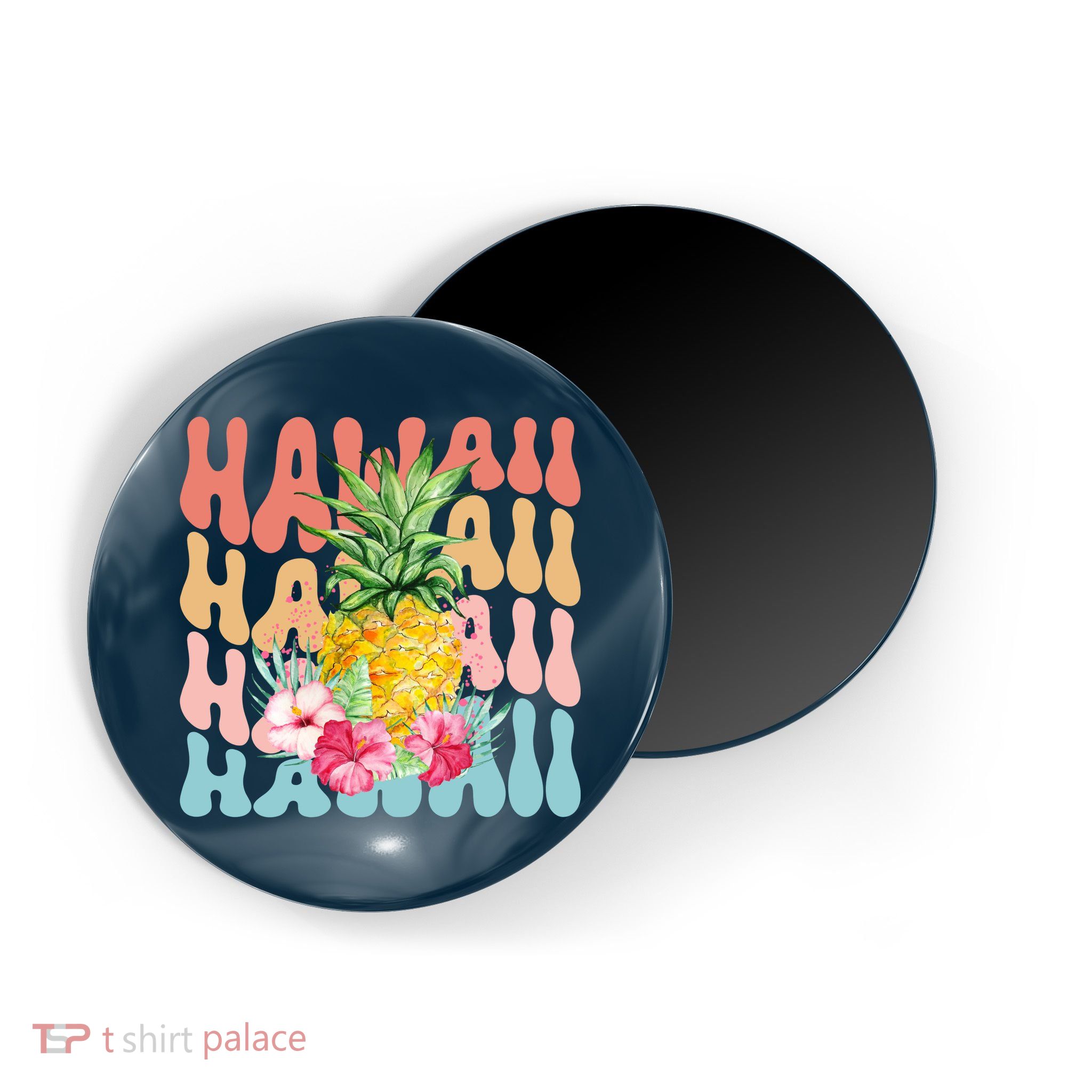 Hawaii Pineapple Summer Groovy Retro Magnet