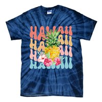 Hawaii Pineapple Summer Groovy Retro Tie-Dye T-Shirt