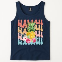 Hawaii Pineapple Summer Groovy Retro Tank Top