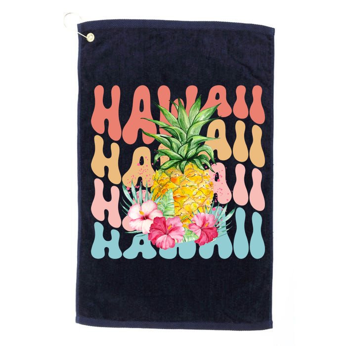 Hawaii Pineapple Summer Groovy Retro Golf Towel