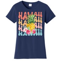 Hawaii Pineapple Summer Groovy Retro Women's T-Shirt