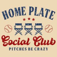 Home Plate Social Club Softball Drawstring Bag