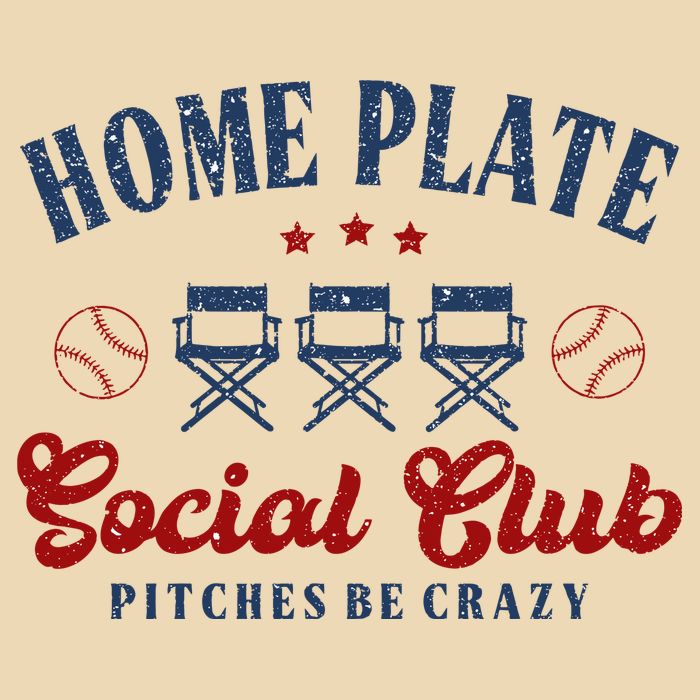 Home Plate Social Club Softball Drawstring Bag