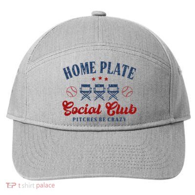 Home Plate Social Club Softball 7-Panel Snapback Hat