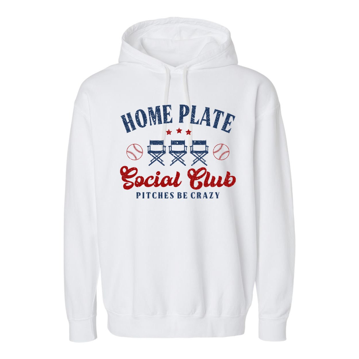 Home Plate Social Club Softball Garment-Dyed Fleece Hoodie