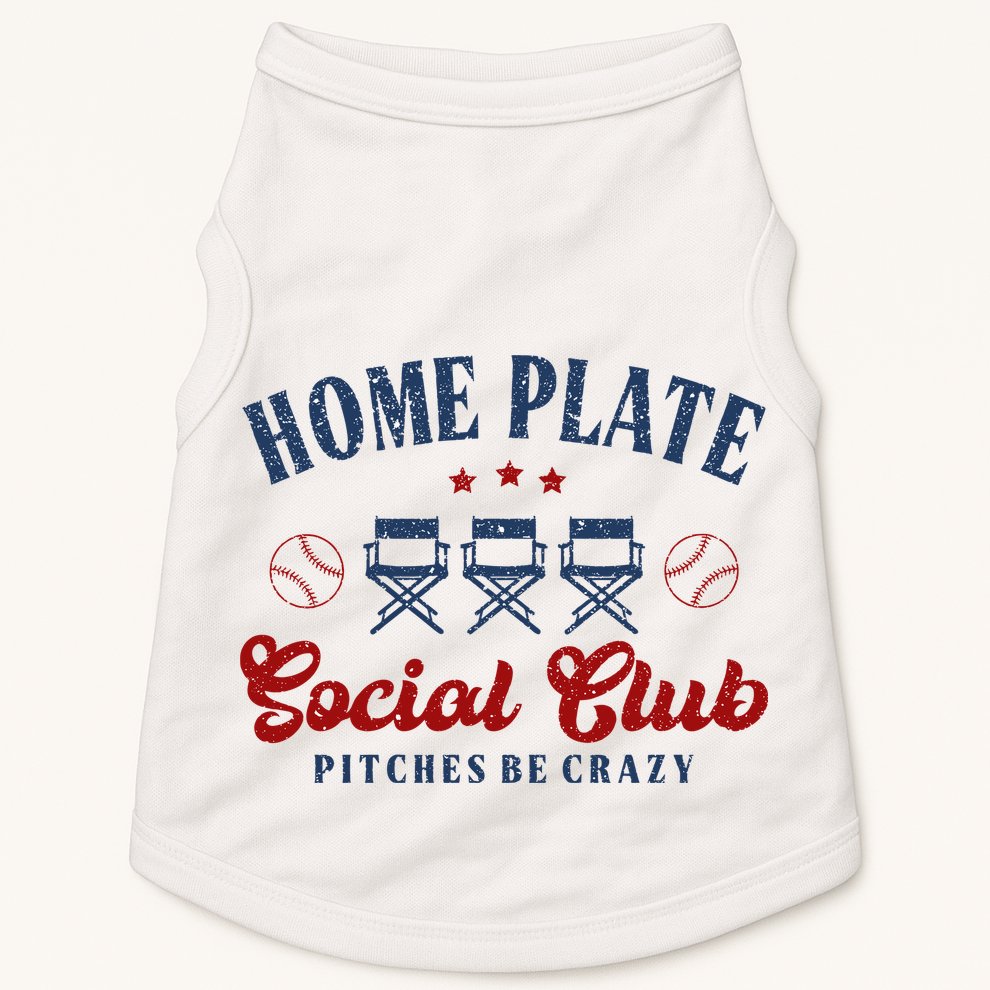 Home Plate Social Club Softball Doggie Tank