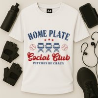 Home Plate Social Club Softball Cooling Performance Crew T-Shirt