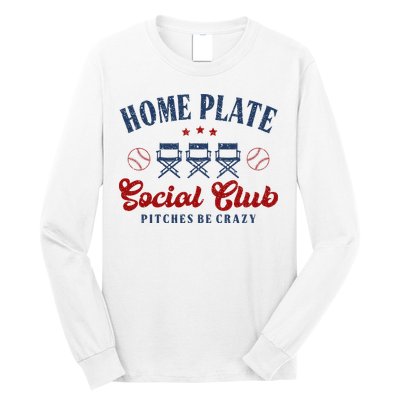 Home Plate Social Club Softball Long Sleeve Shirt