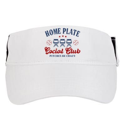 Home Plate Social Club Softball Adult Drive Performance Visor