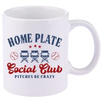 Home Plate Social Club Softball 11oz C Handle Ceramic Mug