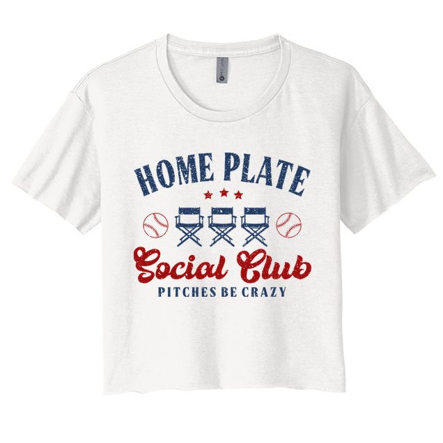 Home Plate Social Club Softball Crop Top