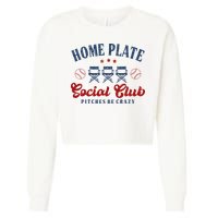 Home Plate Social Club Softball Cropped Pullover Crew