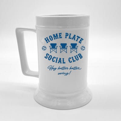 Home Plate Social Club Hey Batter Batter Swing Baseball Beer Stein