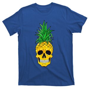 Hawaiian Pineapple Skull Summer Halloween Costume Goth T-Shirt