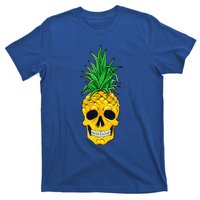 Hawaiian Pineapple Skull Summer Halloween Costume Goth T-Shirt