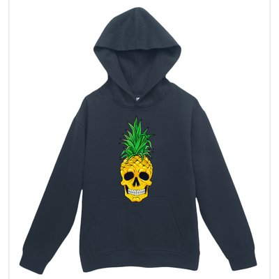 Hawaiian Pineapple Skull Summer Halloween Costume Goth Urban Pullover Hoodie