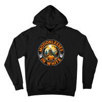 Halloween Pumpkin Scary Funny Motionlesses In White Tall Hoodie