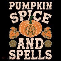 Halloween Pumpkin Spice And Spells Sustainable Bucket Hat