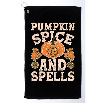 Halloween Pumpkin Spice And Spells Golf Towel