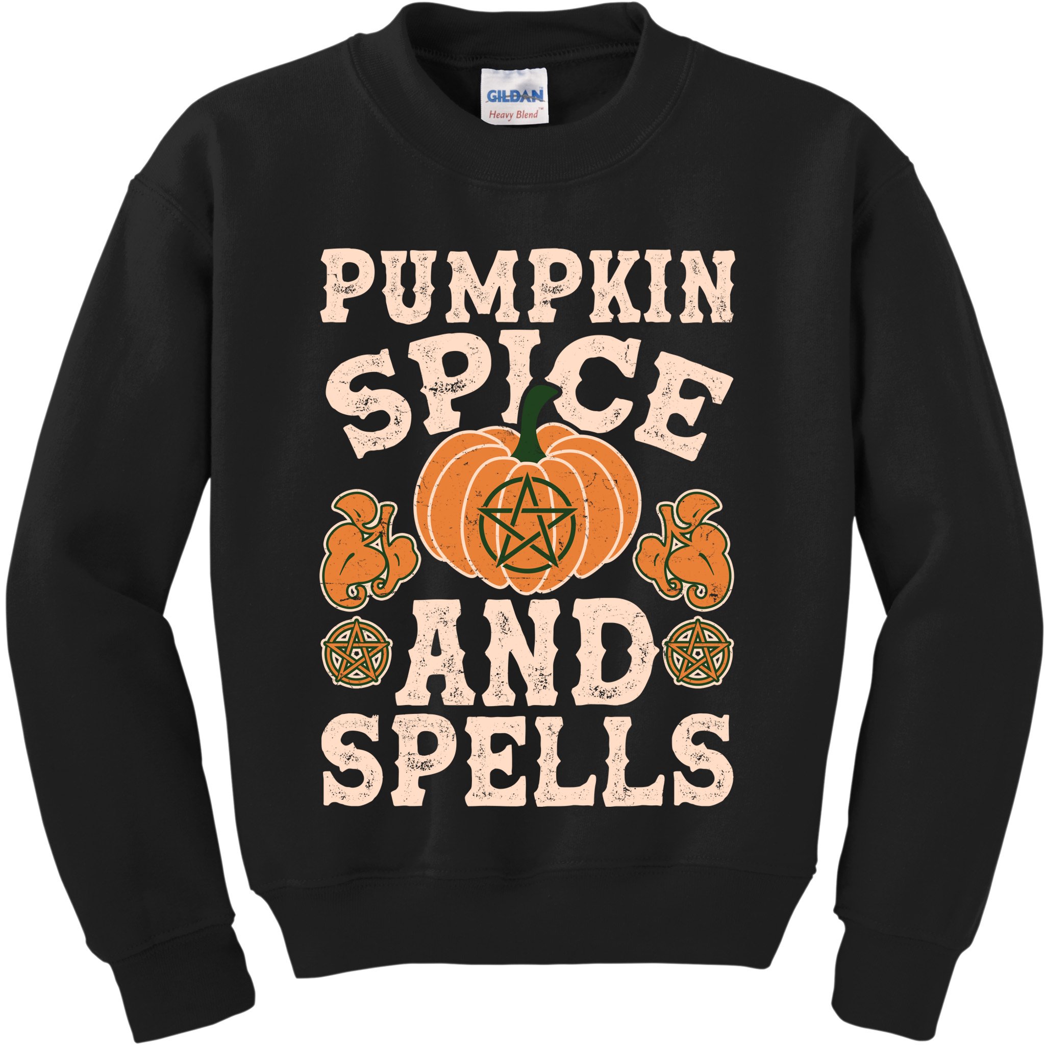 Halloween Pumpkin Spice And Spells Kids Sweatshirt