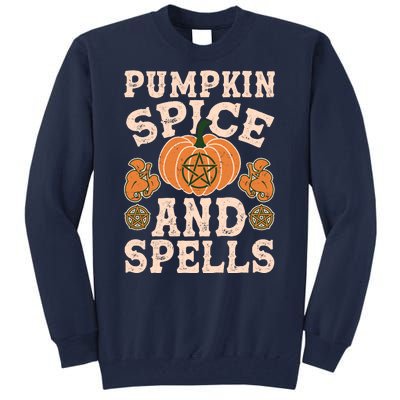 Halloween Pumpkin Spice And Spells Tall Sweatshirt