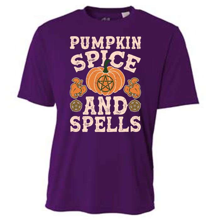 Halloween Pumpkin Spice And Spells Cooling Performance Crew T-Shirt