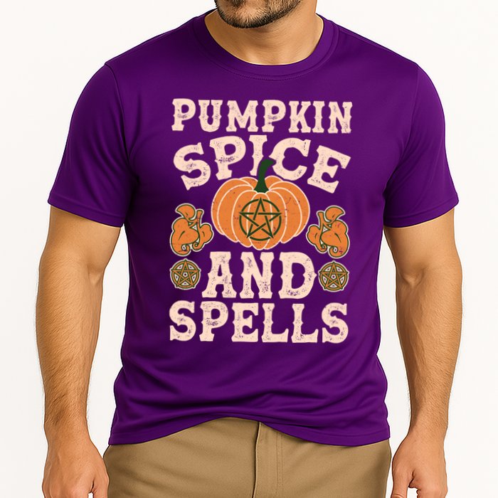 Halloween Pumpkin Spice And Spells Cooling Performance Crew T-Shirt