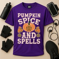 Halloween Pumpkin Spice And Spells Cooling Performance Crew T-Shirt