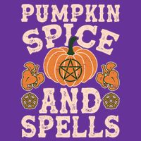 Halloween Pumpkin Spice And Spells Women's V-Neck T-Shirt