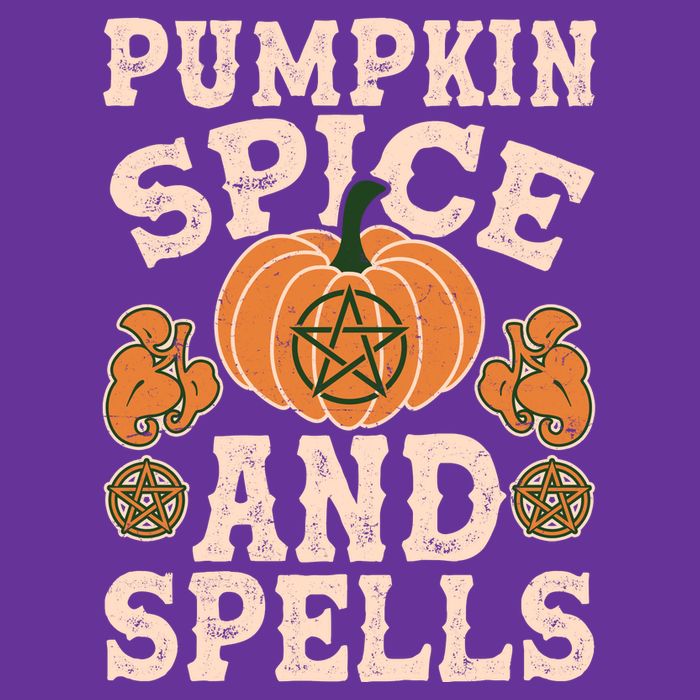 Halloween Pumpkin Spice And Spells Women's V-Neck T-Shirt