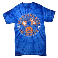 Halloween Pumpkin Scary Funny Motionlesses In White Tie-Dye T-Shirt