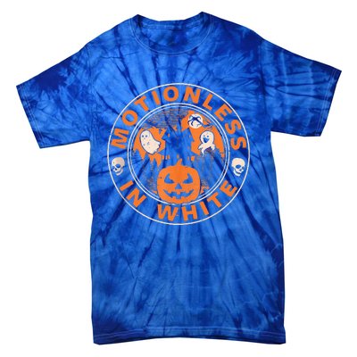 Halloween Pumpkin Scary Funny Motionlesses In White Tie-Dye T-Shirt