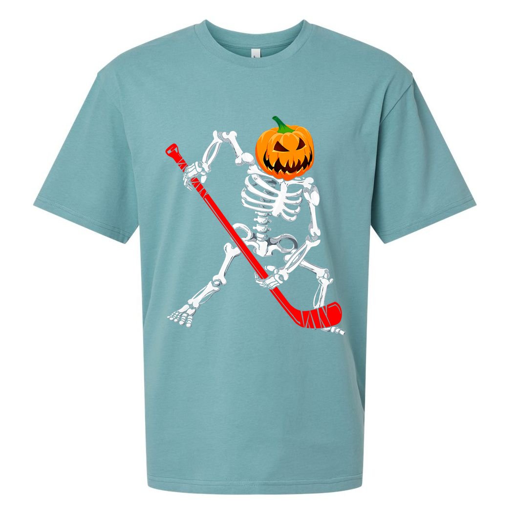 Hockey Player Skeleton Halloween Pumkin Costume For Boy Sueded Cloud Jersey T-Shirt