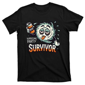 Hurricane Party Survivor Hungover Beer Drinking Hurricane T-Shirt