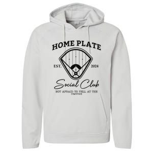 Home Plate Social Club Baseball Mom Performance Fleece Hoodie