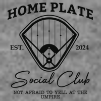 Home Plate Social Club Baseball Mom Toddler Sweatshirt