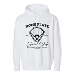 Home Plate Social Club Baseball Mom Garment-Dyed Fleece Hoodie