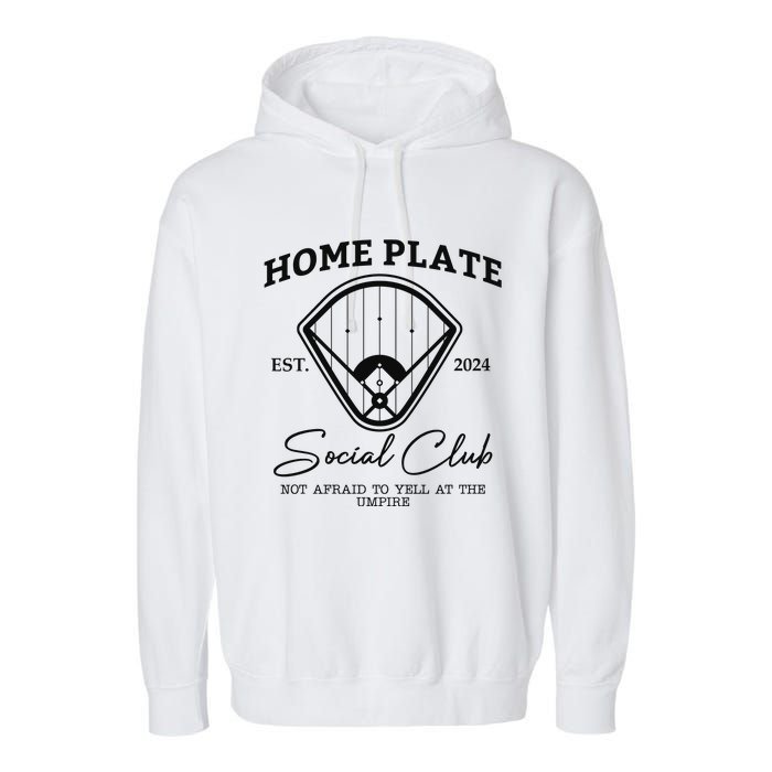 Home Plate Social Club Baseball Mom Garment-Dyed Fleece Hoodie