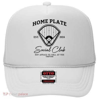 Home Plate Social Club Baseball Mom High Crown Mesh Back Trucker Hat