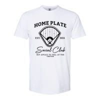 Home Plate Social Club Baseball Mom Softstyle CVC T-Shirt