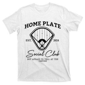 Home Plate Social Club Baseball Mom T-Shirt