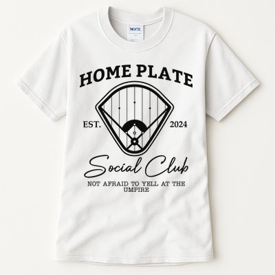 Home Plate Social Club Baseball Mom Tall T-Shirt
