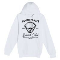 Home Plate Social Club Baseball Mom Premium Pullover Hoodie