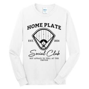 Home Plate Social Club Baseball Mom Tall Long Sleeve T-Shirt