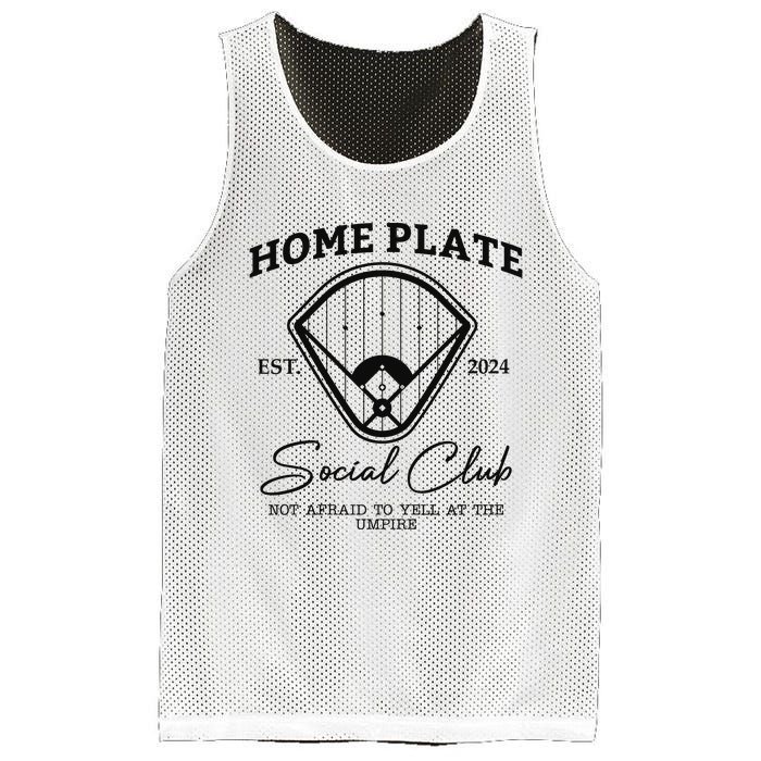 Home Plate Social Club Baseball Mom Mesh Reversible Basketball Jersey Tank